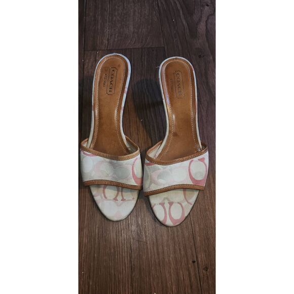 Coach Kristen Optic Pink Heels - Picture 1 of 8